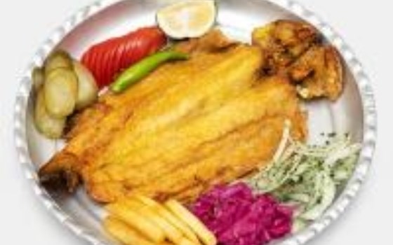 خوراک ماهی سرخ شده